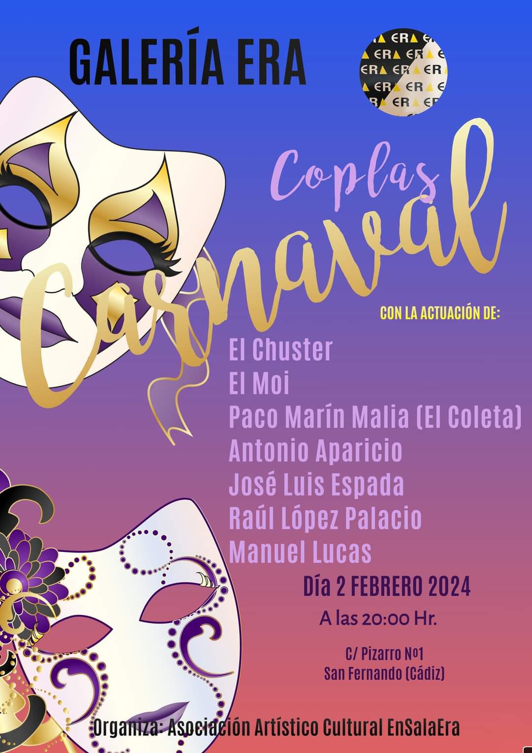 Coplas de Carnaval en Galería ERA San Fernando